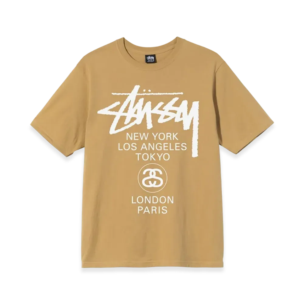 Stussy World Tour Tee 2021 "Khaki"