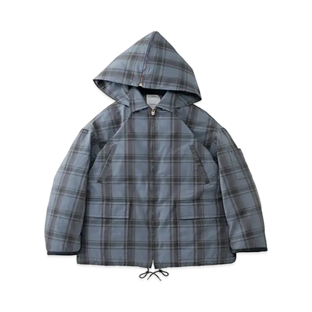 visvim GANNETT DOWN JKT CHECK "Blue"
