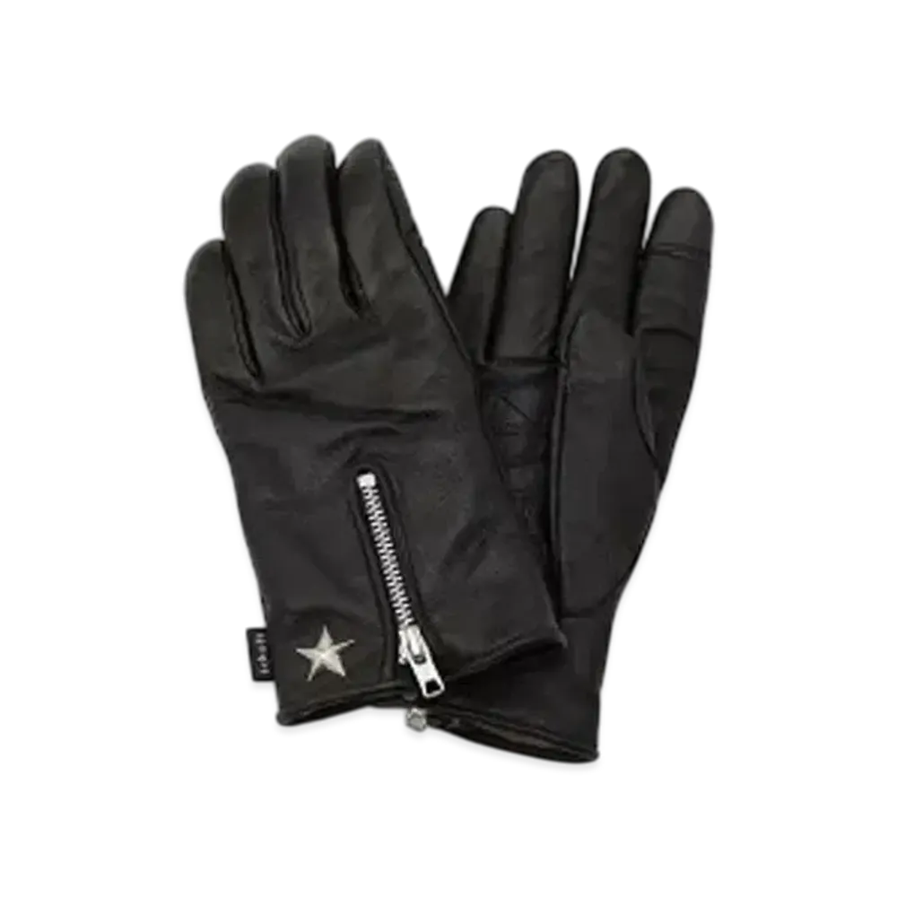 Schott Winter Zip Gloves "Black"