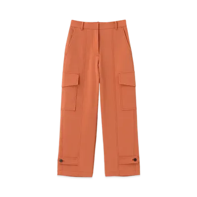 Paul Smith Women's Poly Cargo Pants "Orange"