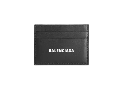 BALENCIAGA Cash Card Holder Smooth Calfskin "Black"