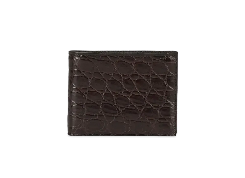 Dolce&Gabbana Bifold Wallet Crocodile Side Leather "Brown"