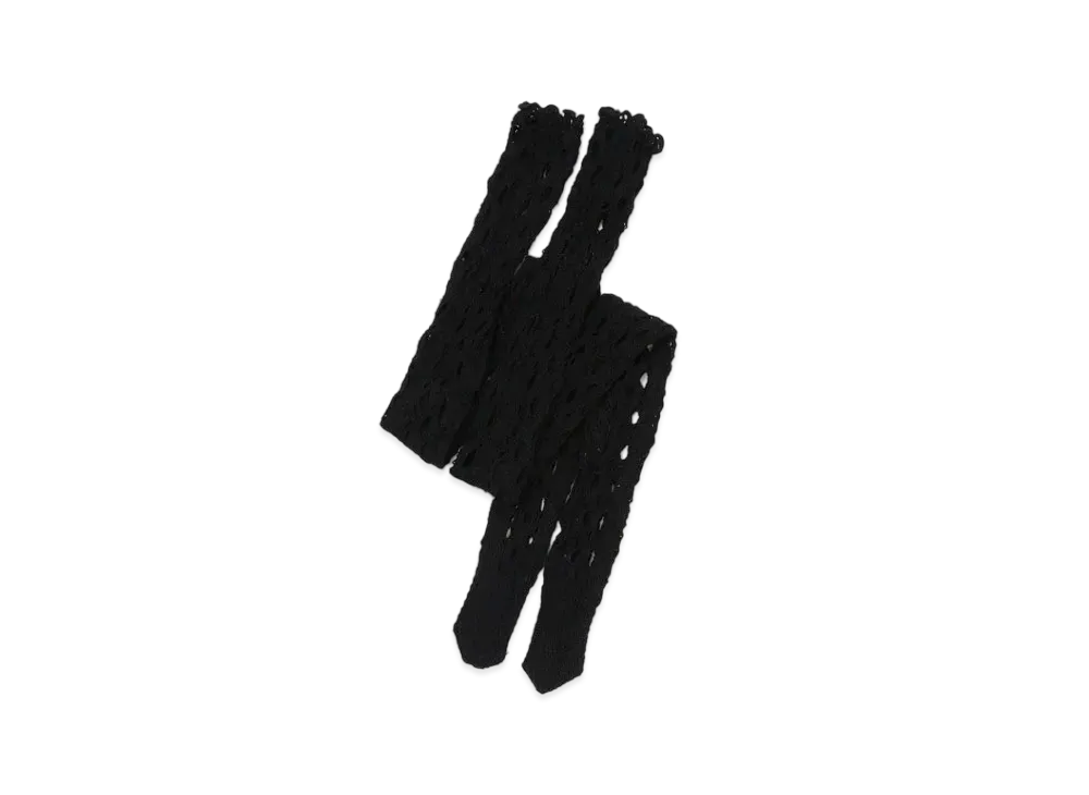 Yohji Yamamoto NY/LACE LACE LONG SOCKS "Black"