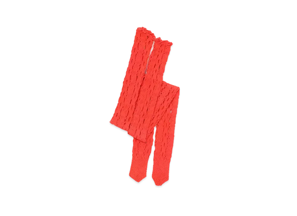 Yohji Yamamoto NY/LACE LACE LONG SOCKS "Red"