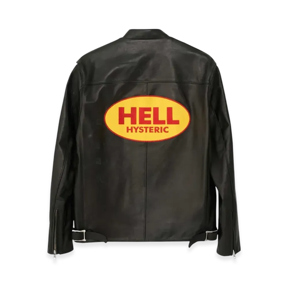 HYSTERIC GLAMOUR Hell Patch Racing Jacket "Black"