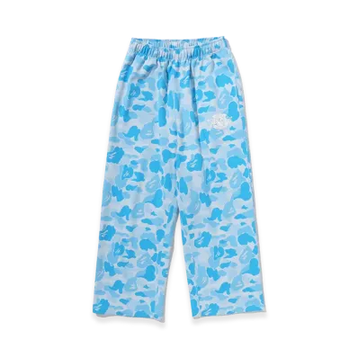 A BATHING APE Icy Bape Abc Camo Relaxed Fit Sweatpants "Sax"