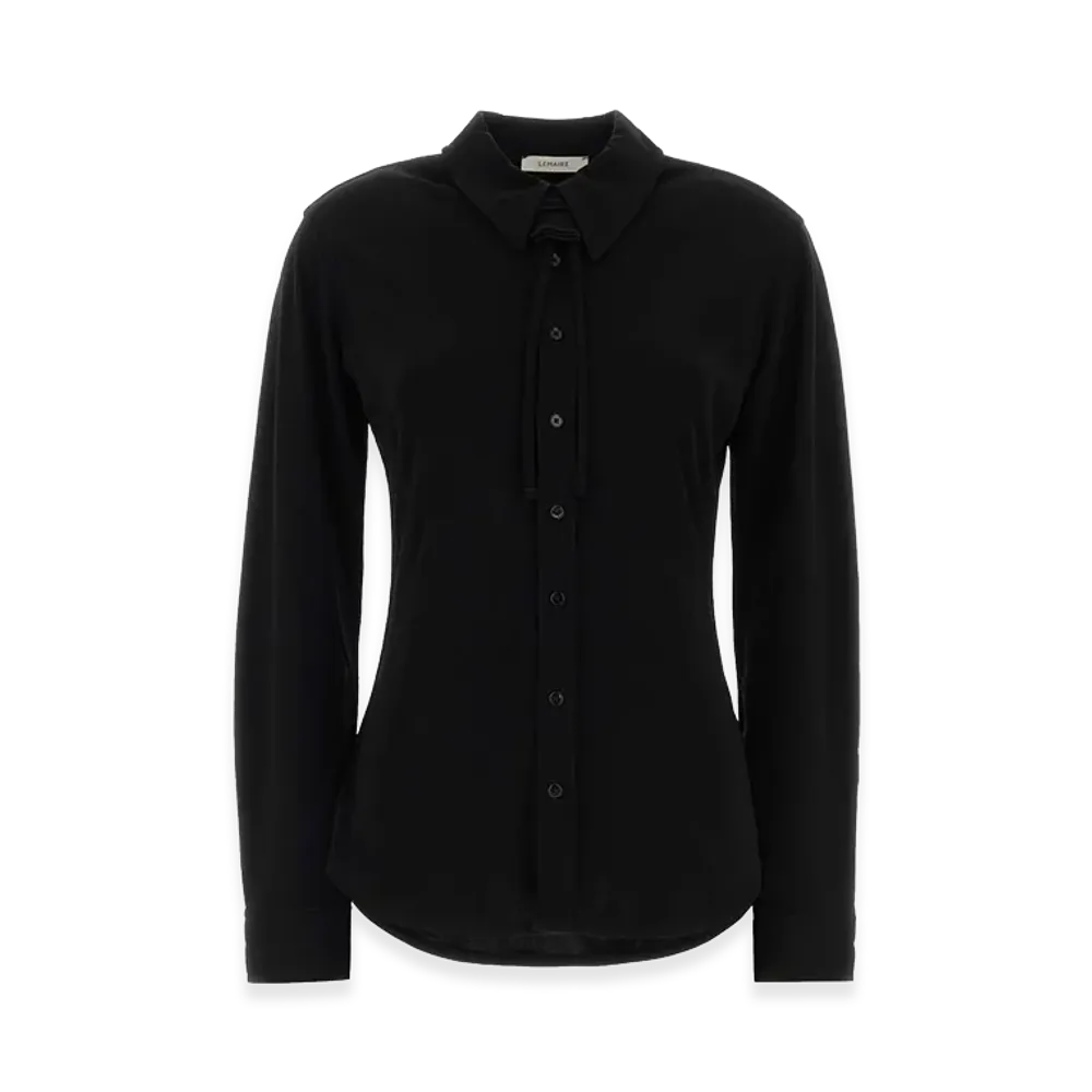LEMAIRE Women's Viscose Shirt "Black"