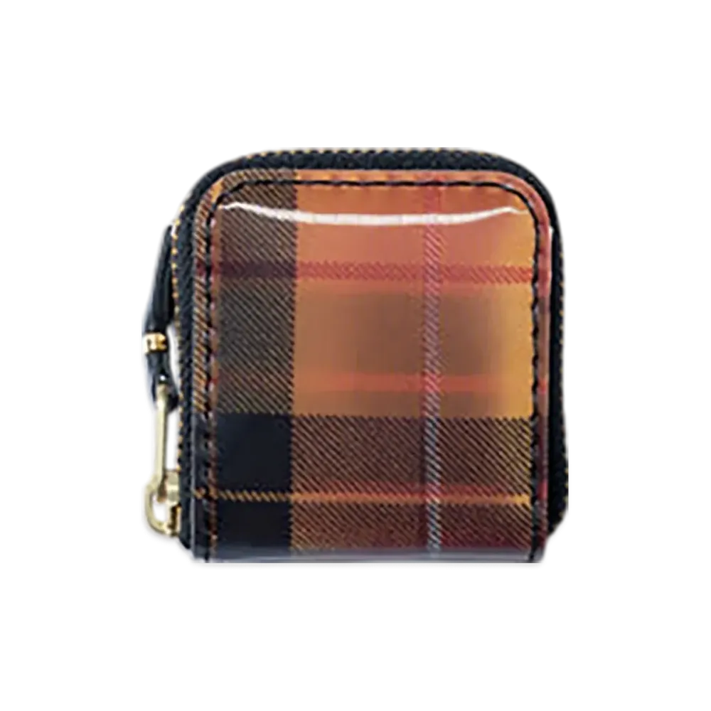 COMME des GARCONS Wallet Lenticular Tartan D "Red/Yellow"