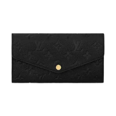 Louis Vuitton Sarah Wallet Monogram Empreinte Leather "Noir"