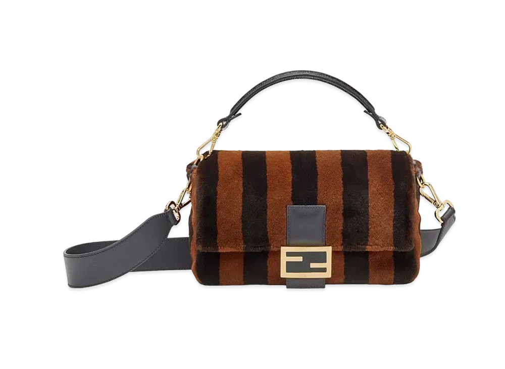 FENDI Baguette Mink Bag "Multicolor"