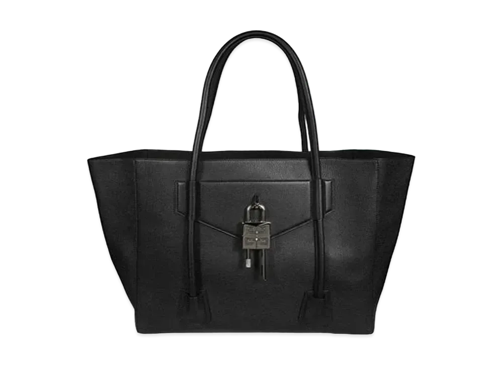 GIVENCHY Antigona Lock Soft Shopper Bag in Grained "Black"