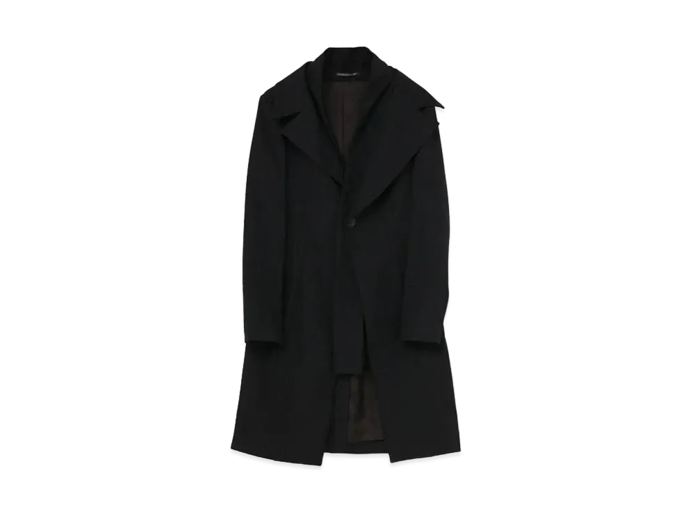 Yohji Yamamoto WOOL GABARDINE STALL JKT "Black"