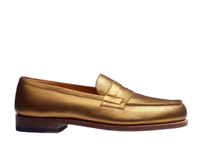 J.M.Weston Signature Loafer #180 D Grain Calf "Gold" 1541DJL1801F Single Leather Sole