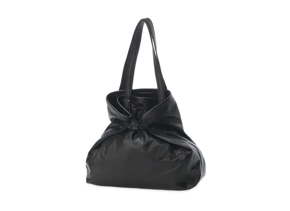 Yohji Yamamoto GARMENT LEATHER TOTE BAG "Black"