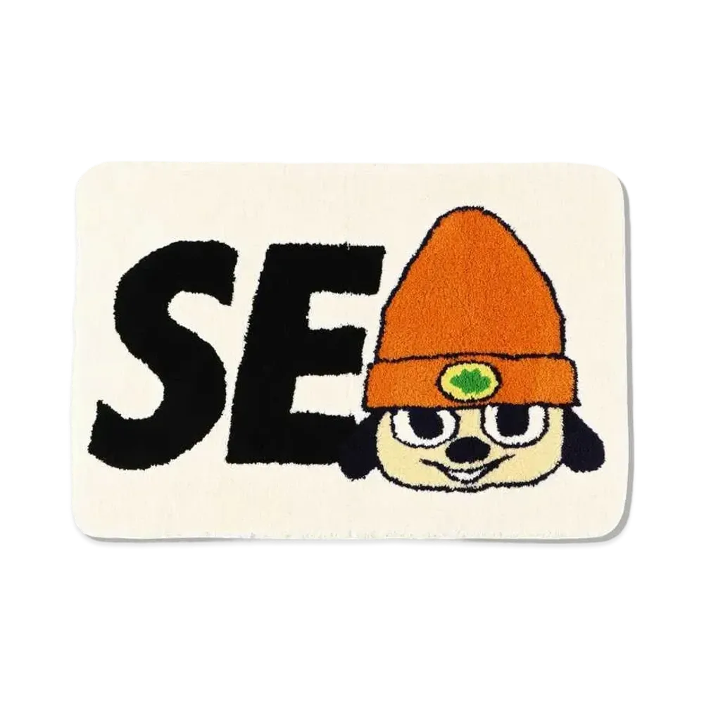 WIND AND SEA x PARAPPA THE RAPPER RAG MAT "White"