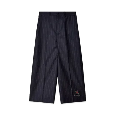 doublet Striped Wide Trousers "Black"