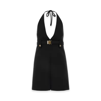 MIU MIU Women's Stretch Wool Dress "Black"