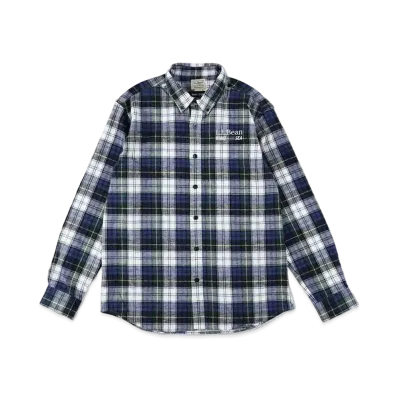 WIND AND SEA x L.L.BEAN Scotch Plaid Flannel Shirt Long Sleeve Plaid "Rob Roy Tartan"