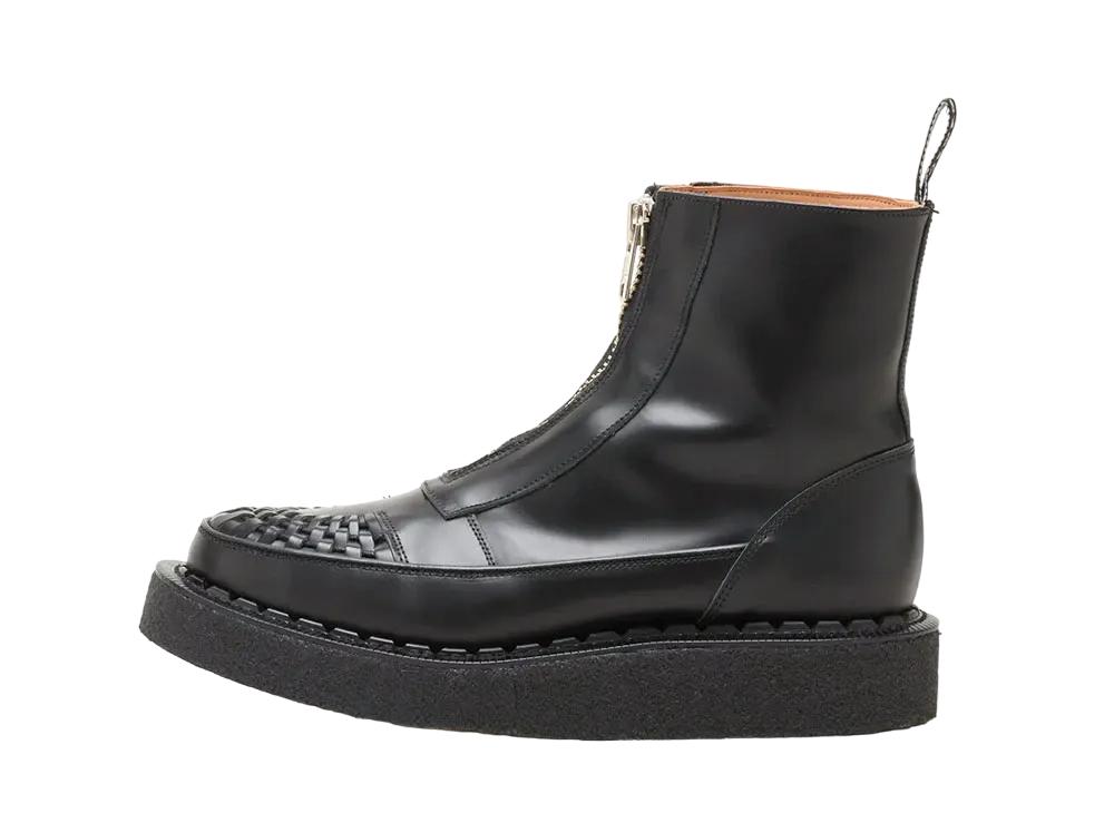 GEORGE COX Skipton Zip Boot Crepe Sole "Black" Leather 15459-VI-040