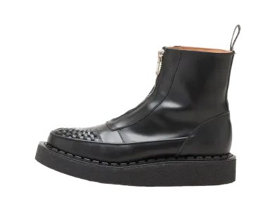 GEORGE COX Skipton Zip Boot Crepe Sole "Black" Leather 15459-VI-040
