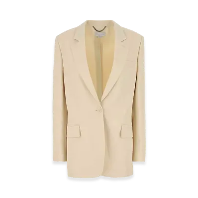 STELLA McCARTNEY Women's Viscose Blend Blazer "Yellow/Ivory"
