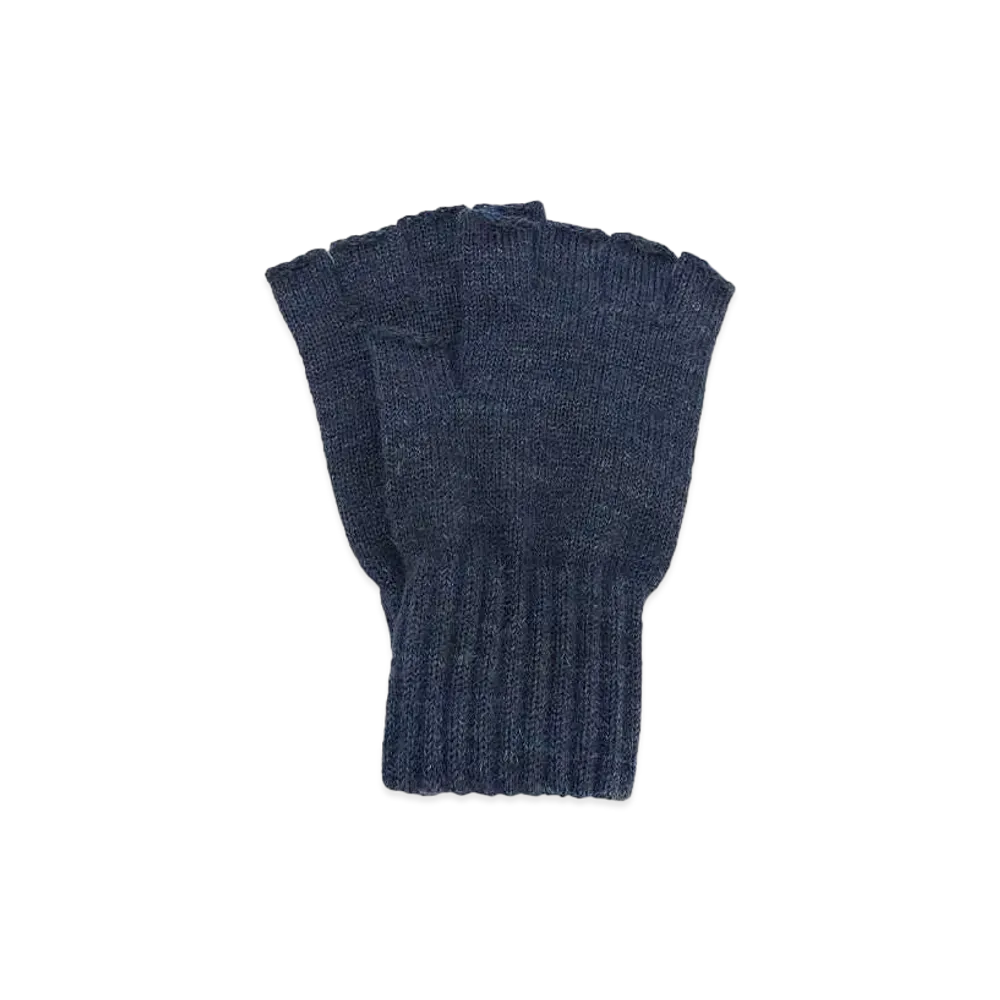 Barbour Lambswool Fingerless Gloves "Navy"
