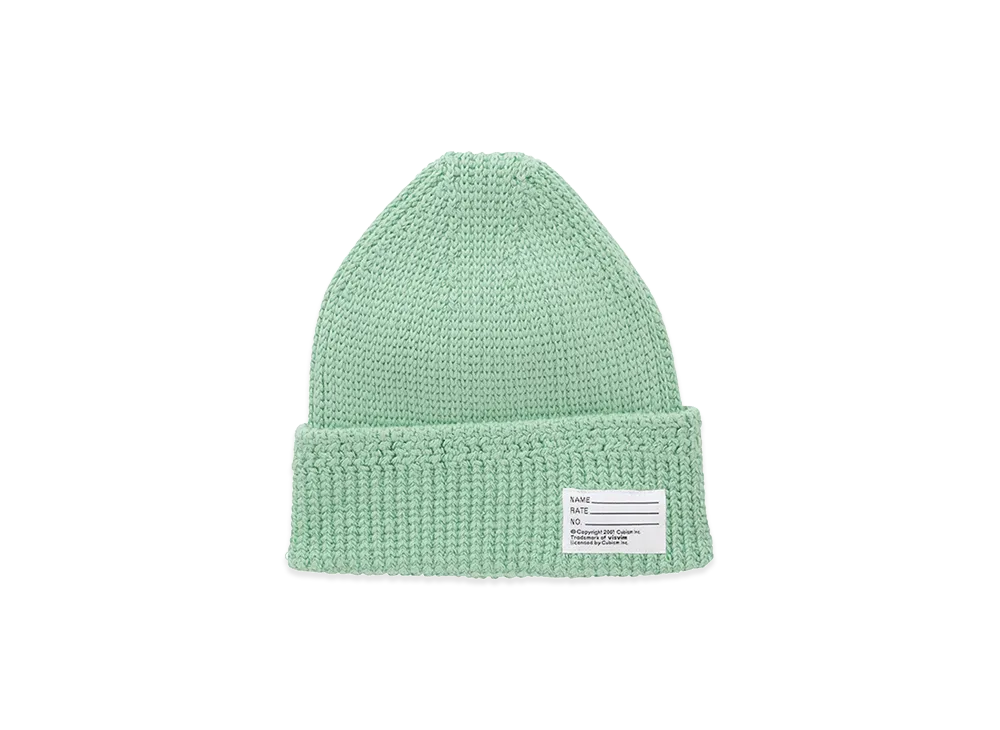 visvim Knit Beanie (Cotton) "LT.Green"