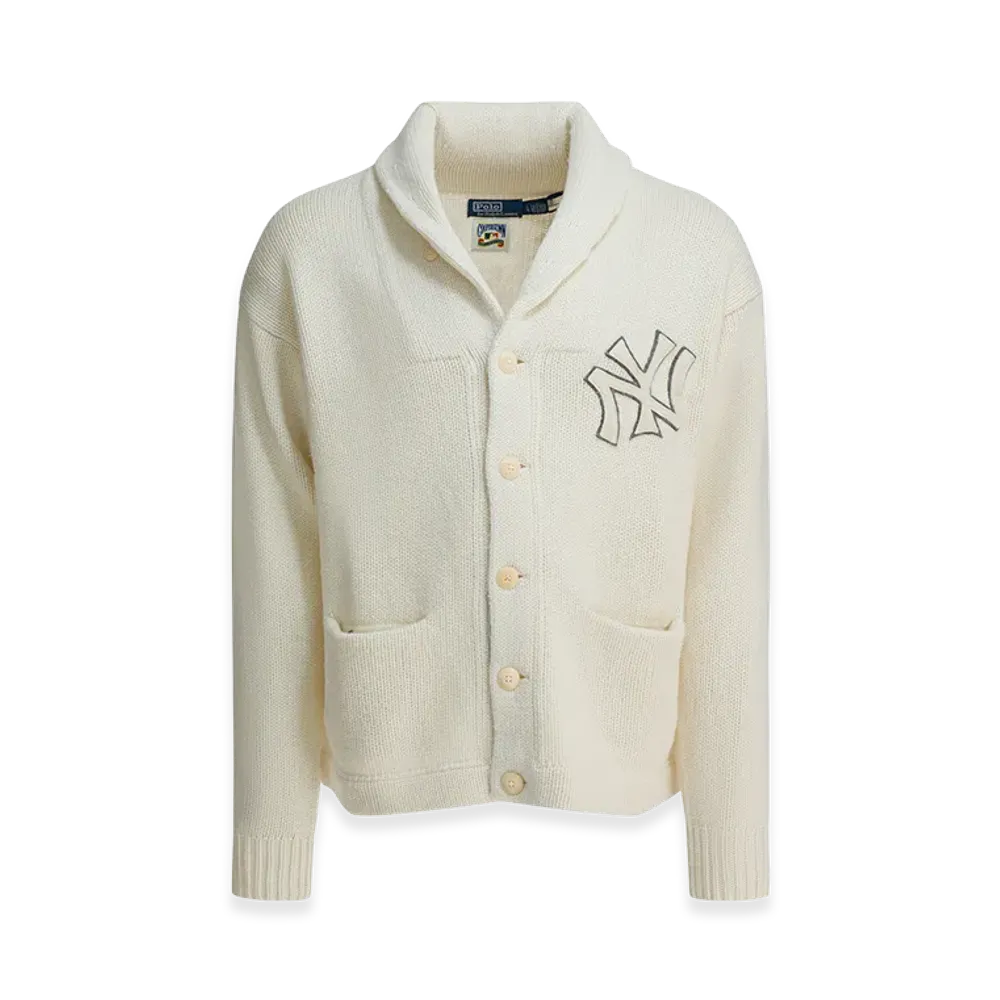 Polo Ralph Lauren "New York YankeesTM Wool Cardigan "White"
