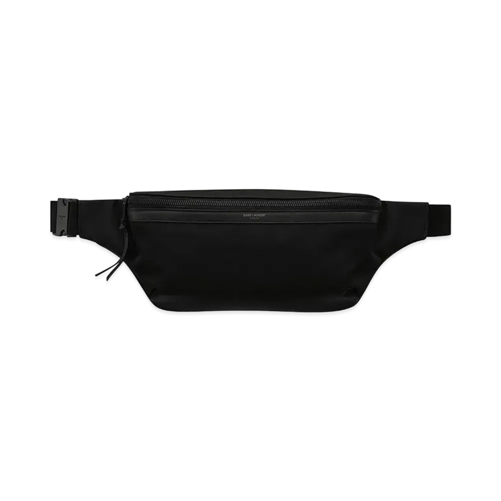 SAINT LAURENT City Crossbody Bag In Nylon "Black"