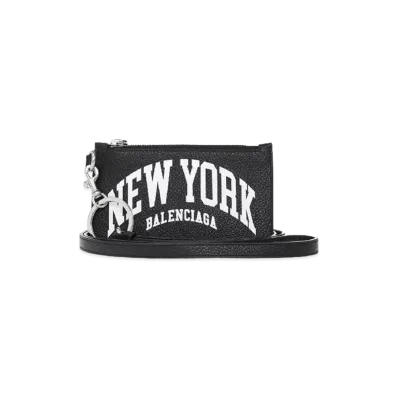 BALENCIAGA Cities New York Card Holder "Black"