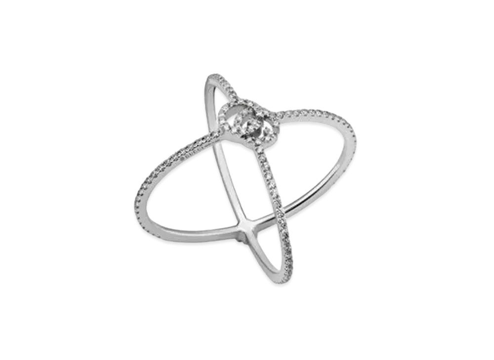 GUCCI GG Running Diamond x Ring