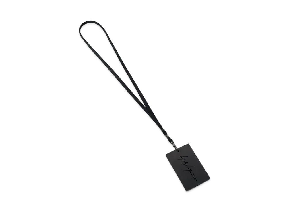 Yohji Yamamoto NECKLACE PASS HOLDER "Black"