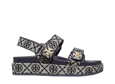 Tory Burch T Monogram Kira Sport Sandal "Perfect Navy"