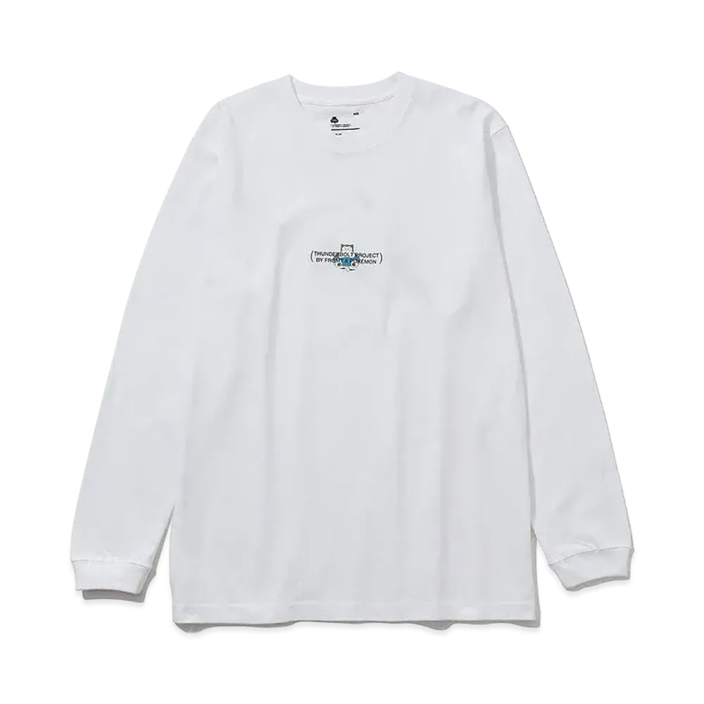 FRAGMENT x POKEMON THUNDERBOLT PROJECT PRINT LONG SLEEVE TEE "White"