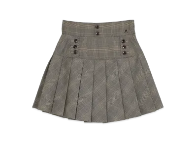 ANDMARY Women's Chloe Check Mini Skirt "Beige"