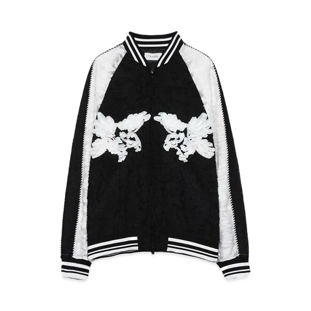 TAAKK CUT JACQUARD BLOUSON Ex "BLACKxWHITE"