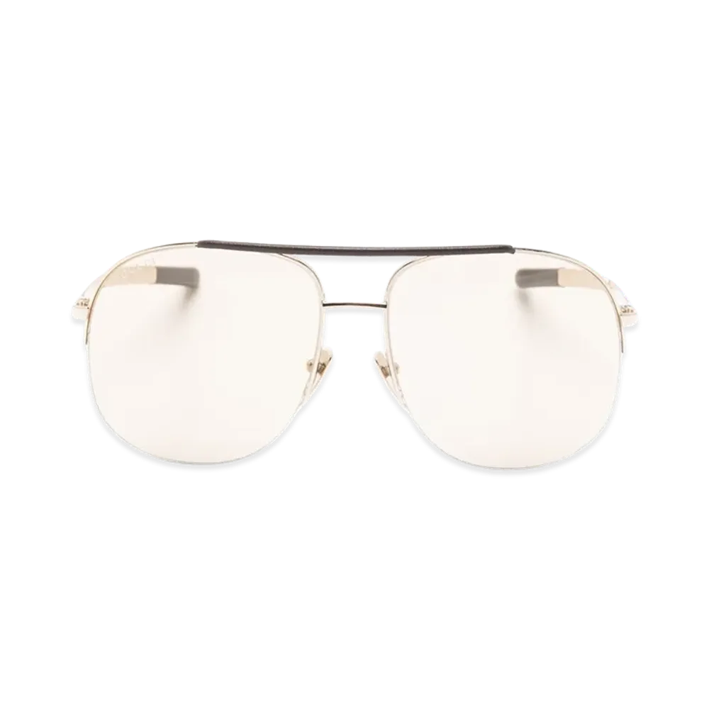GUCCI Women's Metal Sunglasses "Gold"