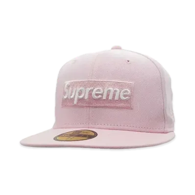 Supreme Sharpie Box Logo New Era "Pink"