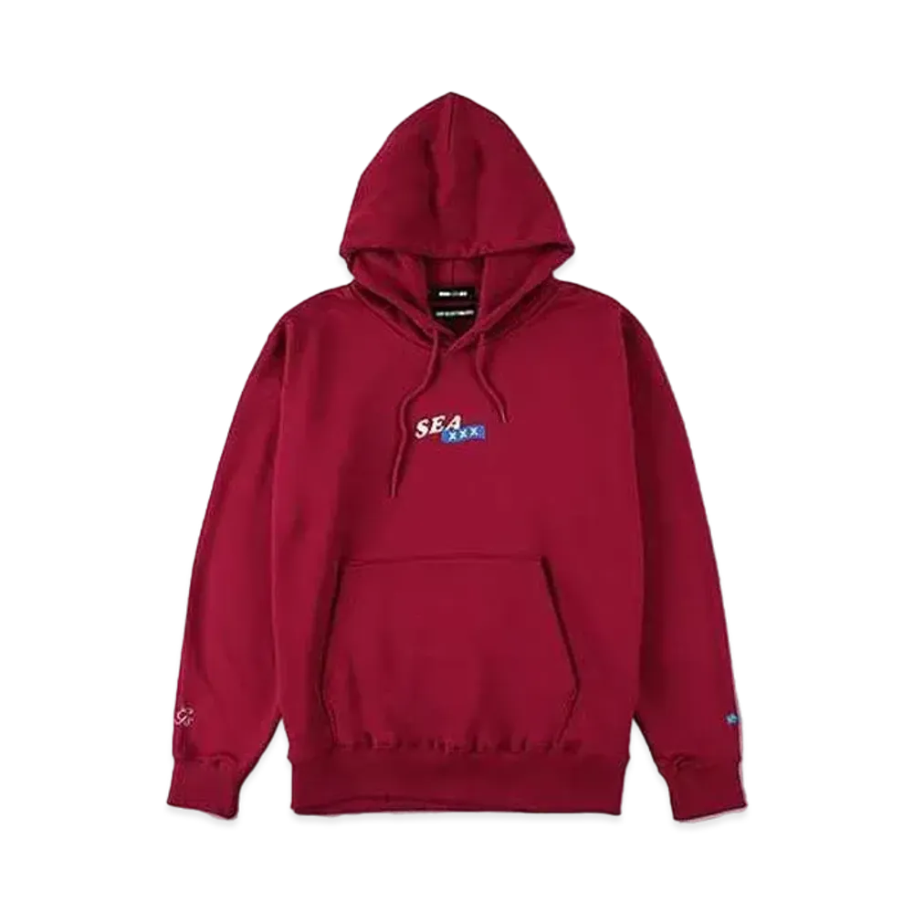 WIND AND SEA x XXX (CIRCLE-XXX) HOODIE "Burgandy"