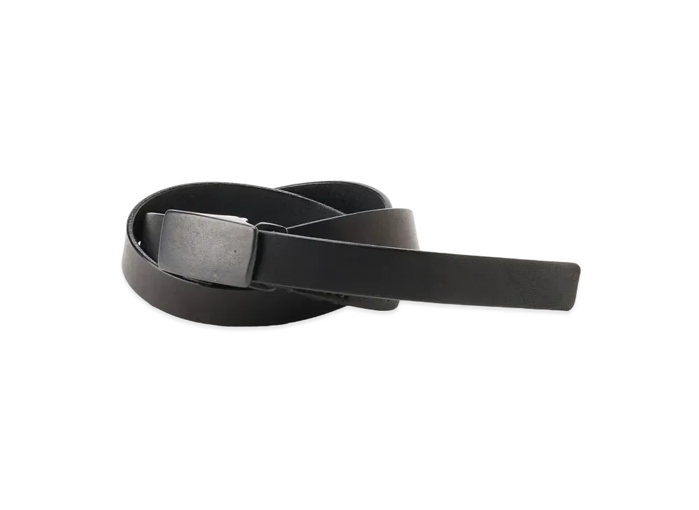 Yohji Yamamoto Pour Homme THICK SOFT LEATHER 18MM FREE BELT "Black"
