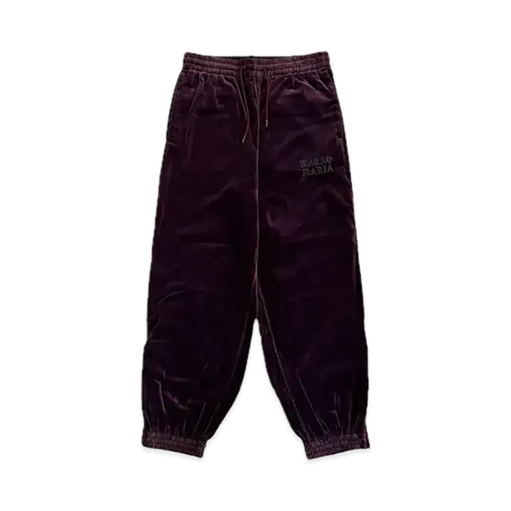 WACKO MARIA Velvet Track Pants "Burgundy"