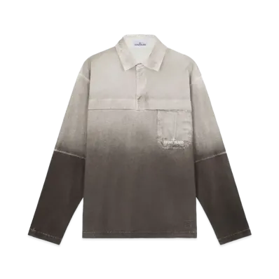 Stone Island 214T2 Cotton Jersey Oxide Spray "Lead Gray"