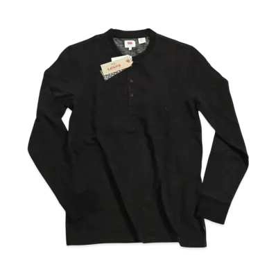 Levi's Long Sleeve Henley Neck Shirt 27560-0006 "Black"