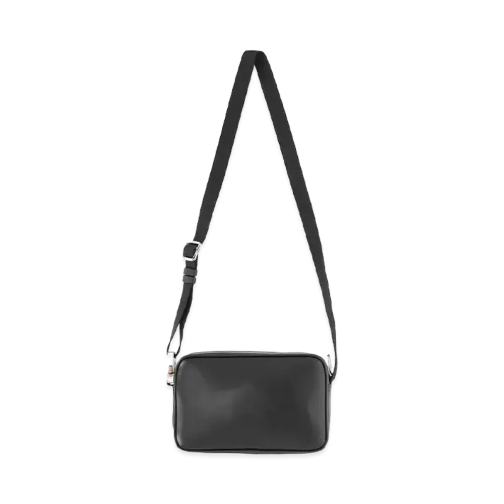 1017 ALYX 9SM Leather Buckle Crossbody Bag "Black"