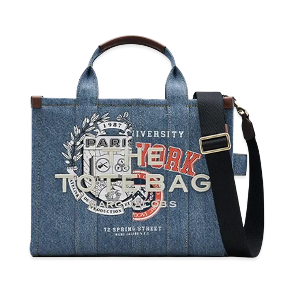 A.P.C. x Marc Jacobs The Varsity Tote "Washed Indigo"