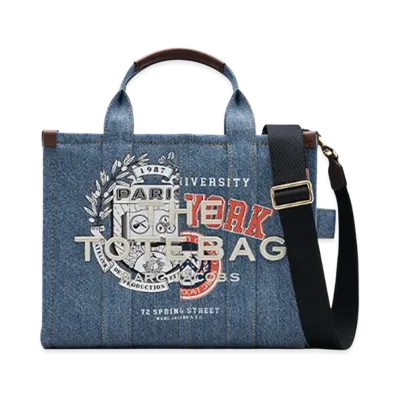 A.P.C. x Marc Jacobs The Varsity Tote "Washed Indigo"