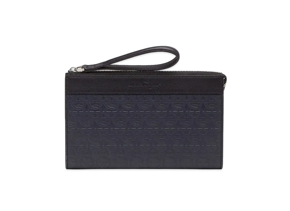 Salvatore Ferragamo Document Holder "Navy/Black"