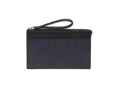 Salvatore Ferragamo Document Holder "Navy/Black"