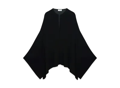 CELINE Caftan Tunic In Viscose Georgette "Black"