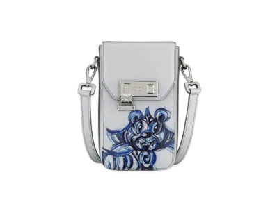 Dior And Kenny Scharf Virtical Pouch Smooth Calfskin "Gray"